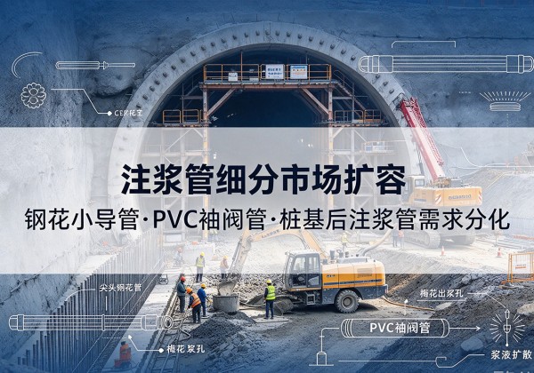 海淀区注浆管细分市场扩容，隧道钢花小导管、PVC 袖阀管、桩基后注浆管需求分化